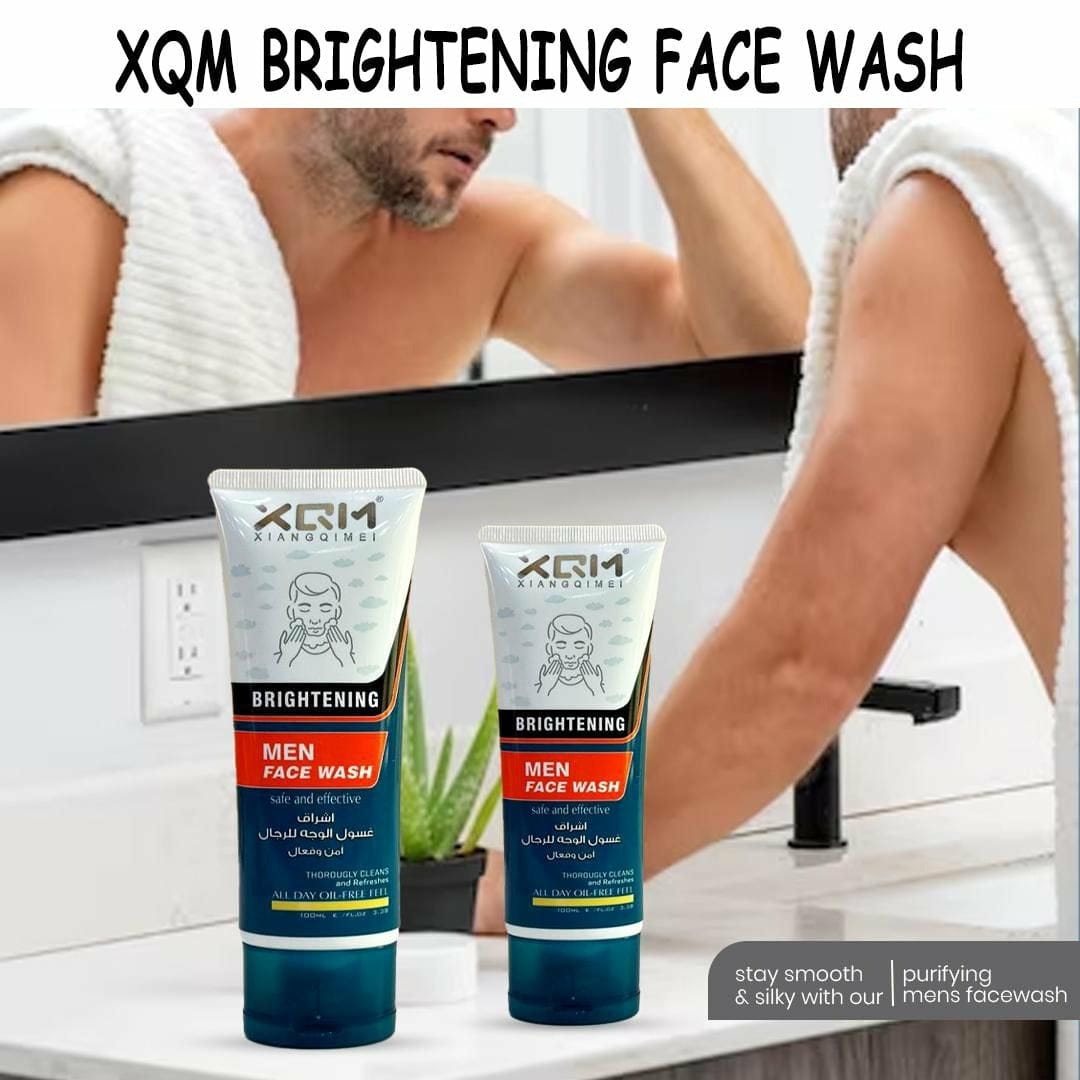 1 Pc Xqm Brightening Men’s Face Wash | Brightening Effect | Deep Cleansing | For Men’s Skin 100ml